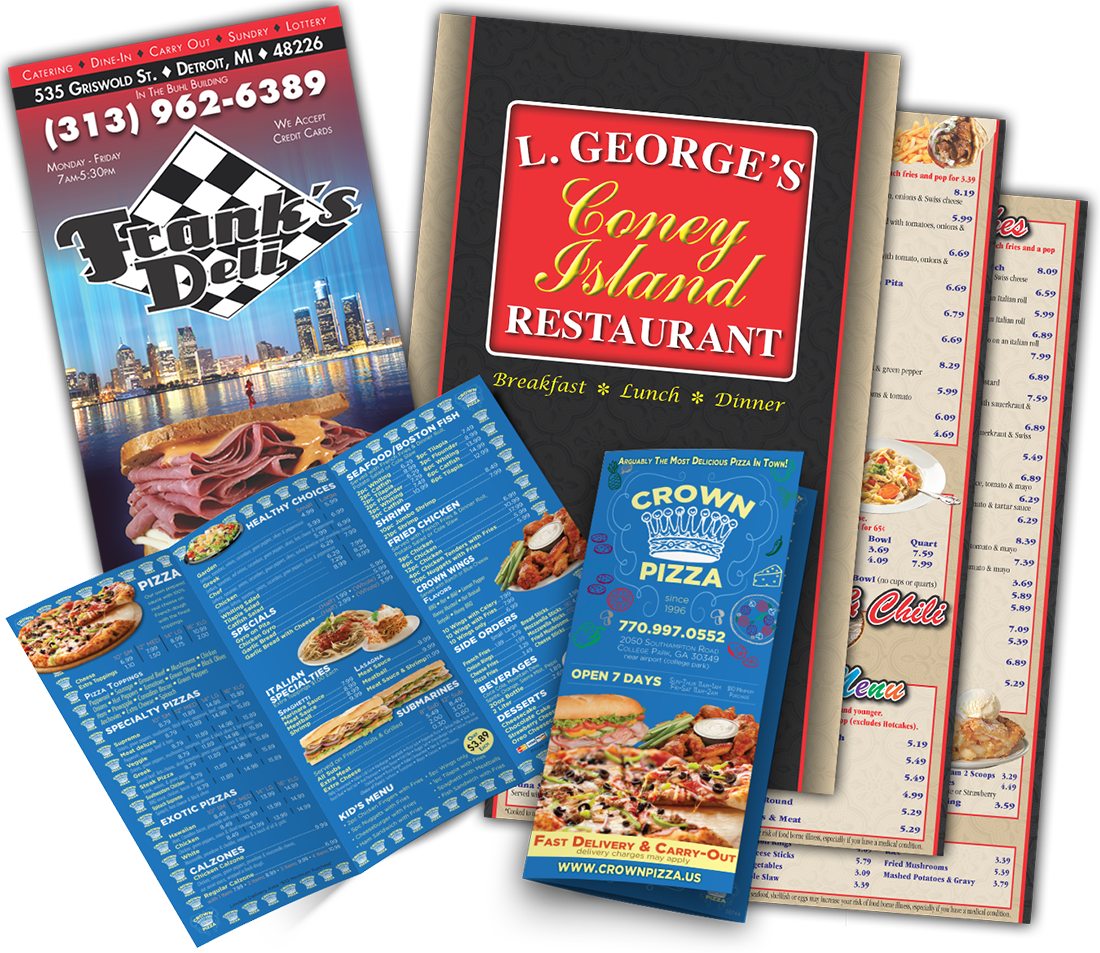 Custom Menu Printing: Metro Detroit | Best Choice Marketing Solutions - services-page-menus